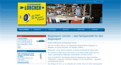 Desktop Screenshot of bogensport-loercher.de